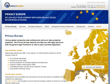 Tablet Screenshot of privacy-europe.com
